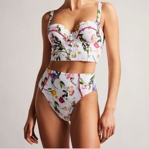 Ted Baker Floral Print Bikini Set